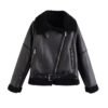 Women's Biker-style Cropped Casual Jacket - Image 2
