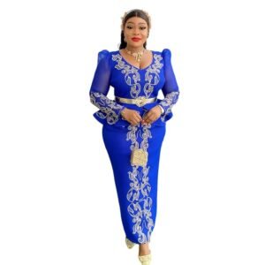 Women's Luxury Rhinestone Beaded V-neck