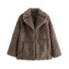 European And American Style Women's Clothing 25 Winter New Fashion Fur Warm Coat - Image 2