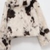 Fashion Temperament Women's Faux Fur Effect Animal Print Coat - Image 2
