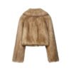 Women's Casual Artificial Fur Effect Short Coat - Image 2