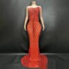No Back Traceless Sexy Elegant Fishtail Gown - Image 3