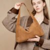 Suede-textured Lightweight And Stylish Womens Premium Single-shoulder Bag - Image 5