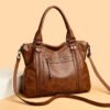Vintage Genuine Leather Shoulder Crossbody Bag - Image 5