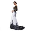 Embroidered Lace Maxi Dress With Fishtail Slim Tail - Image 4