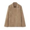 Elegant Suede Lapel Jacket - Image 4