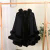 Loose Fur Collar Shawl, Cold-proof Fleece-lined Thick Coat - Image 2