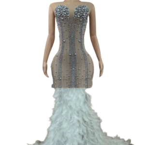 Show Thin Tight-fitting Hips Nightclub Bar Sleeveless Long