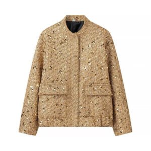 Stylish Versatile Loose-fitting Figure-flattering Sequin Jacket