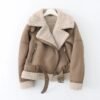 Fleece Autumn And Winter Suede Fur Jacket Motorcycle - Image 3