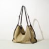 Matte Leather Shoulder Commuter Crossbody Bag - Image 2