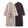 Long Belted Elegant Coat