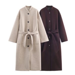 Long Belted Elegant Coat