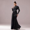 Long Sleeve Slim-fit Sheath Pearl Banquet Fishtail - Image 3