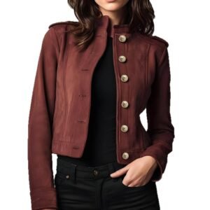Fashion Retro Long Sleeve Short Suede Jacket