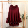 Loose Fur Collar Shawl, Cold-proof Fleece-lined Thick Coat - Image 9