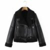 Fashionable Warm Cotton Jacket Motorcycle Fur Coat - Image 2