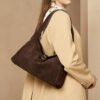 Suede-textured Lightweight And Stylish Womens Premium Single-shoulder Bag - Image 4