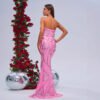 Wrapped Chest Off-neck Sheath Sequined Banquet Fishtail - Image 6