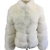 Fox Fur Slimming Stand Collar Splicing Coat - Image 4
