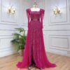 Rose Red Host Performance Evening Dress - Image 5