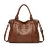 Vintage Genuine Leather Shoulder Crossbody Bag - Image 4