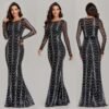 Sequins Women Maxi Dresses Long Sleeve - Image 8