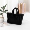 Womens Plush Crossbody Tote Bag - Image 10
