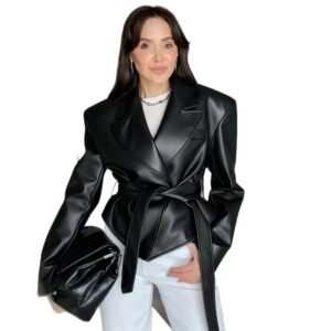 Motorcycle Cool Strapped Temperament Leather Jacket