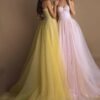 Evening Gown Tube Top Retro Lantern Sleeve Light Yarn - Image 10