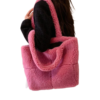 Plush Bag Winter Fashion Cute Tote Handbags Large Capacity Portable Single Shoulder Furry Bags