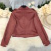 Fashion Retro Long Sleeve Short Suede Jacket - Image 3