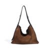 Matte Leather Shoulder Commuter Crossbody Bag