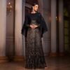 Elegant Long Sleeve Round Neck Shawl Banquet Sequined A- Line - Image 2