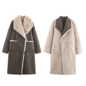 Winter European And American Double-sided Reversible Faux Fur Coat