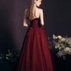 Red Long Dress Heavy-duty Tube Top - Image 5