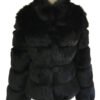 Fox Fur Slimming Stand Collar Splicing Coat - Image 6