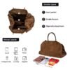 Matte Cowhide Premium Retro-style Commuter Tote Bag - Image 3