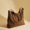 Vintage Suede-Like Shoulder Bag With Large Capacity And Crossbody Design - Image 3