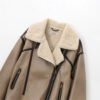 Women's Fashion Strap Trim Hem Double-sided Jacket Coat - Image 4